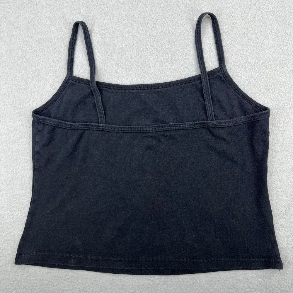 Vintage Y2K Black Cherub Angel Graphic Camisole Spaghetti Strap Tank Top XL - Picture 8 of 11